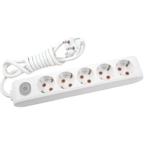 Resim Viko Multi-let Beşli Priz Anahtarlı Topraklı Kablolu-3 Mt kablosuz 