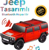 Resim Polygold Jeep Tasarımlı Araba Kablosuz Hoparlör TF Kart USB Bluetooth FM Radyo Aux Destekli Bluetooth Speaker 