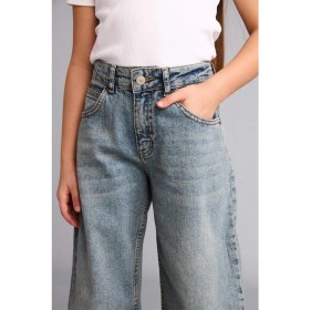 Resim DeFacto Baggy Fit Jean Pantolon Kız Çocuk H6075A826SP 