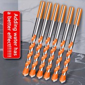 Resim 1/4 / 5 adet 6-12mm Ultimate Ağır Hizmet Tipi Matkap Uçları, İplik Tungsten Sert Metal Çelik Duvar Karosu Beton Çok Fonksiyonlu Matkap Uçları, Fayans, Beton, Cam, Tuğla, Ahşap Ev Mermer Overlord Elmas Elektrikli El Matkap Seti 