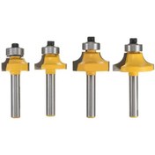 Resim Sones Adet/takım 1/4 Saplı Alaşımlı Fileto Bıçağı Ağaç İşleme Kesme Makinesi Ucu 