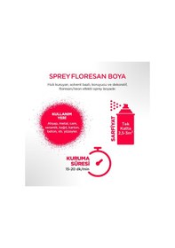 Resim Sprey Boya Floresan Renk Kırmızı 400 ml 