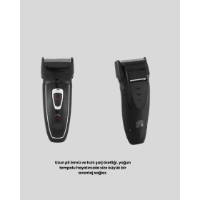 Resim Aesco Uzun Pil Ömürlü Şarjlı Tıraş Makinesi - Hızlı Şarj, Ergonomik Tasarım, Çok Yönlü Kullanım 