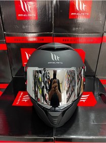 Resim MT Helmets Thunder 4 Sv mat siyah(şeffaf vizörlü) kask 