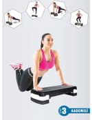 Resim Spor Byfit 3 Kademeli Kaymaz Taban Fitness Egzersiz Step Tahtası 