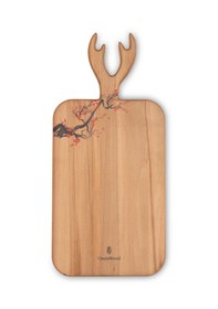 Resim Yekpare Masif Ahşap Sunum Kesme Tahtası Desenli Kayın Large 13 