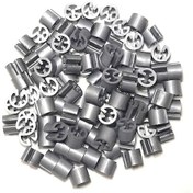 Resim ASKI için BASKISIZ (GÜMÜŞ/ SİLVER)' Benden Boncuğu (100 Adet) Gümüş 