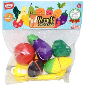 Resim Birlik Oyuncak Yemek Dünyası Kesilebilir Meyve Sebze Kesme Seti - Standart / Standart 