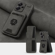 Resim Lüks Suni Deri Kart Tutucu Telefon Kılıfı Xiaomi Redmi note14pro+ 14c Note13/Note12pro Note11s/Note10 13C Turbo3/A3X/A2/A1 için 