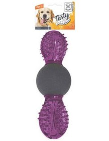 Resim Uranus Kauçuk Ödül Hazneli Köpek Oyuncağı Mor 16,5x6x6 Cm 
