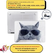 Resim McStorey Macbook Pro Kılıf 13inç M1-M2 A1706-08 A1989 A2159 A2251 A2289 A2338 ile Uyumlu Cat01NL 