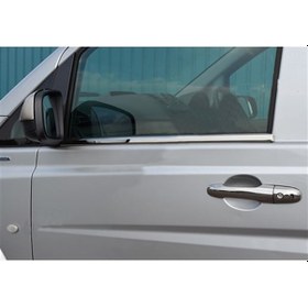 Resim Woc Chrome Mercedes Vito Krom Cam Çıtası 2003-2014 2 Parça Paslan 