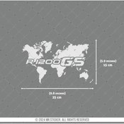 Resim Bay Etiket Cse15 Mat Gümüş Gri Renk Gs1200 Detayli Dünya Haritası 