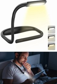 Resim Empressco Esnek Renkli LED Şarjlı Kitap Okuma Işığı, Ayarlanabilir ve Güçlü Işık Kaynağı 