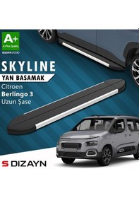 Resim Citroen Berlingo 3 Uzun Şase Skyline Aluminyum Yan Basamak 213 Cm 2018 Üzeri A+ Kalite 