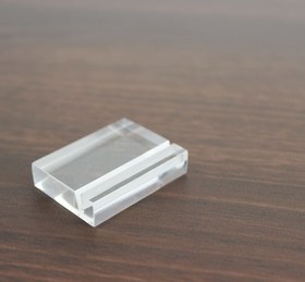 Resim Acrylic Card Holder Stand | Invitation Table Name Sign, Product Display & Price Tag Holder - Transparent / 12 