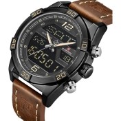 Resim Hanyang Siyah Kahverengi Navıforce En Lüks Marka Spor Saatler Erkekler Moda Rahat Dijital Kuvars Saatı Erkek Askeri Saat Relogio Masculino (Yurt Dışından) 