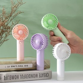 Resim Taşınabilir El Tipi Mini Fan - 3 Hız Ayarlı USB Şarj Edilebilir Kişisel Soğutma Fanı ile 300mAh Pil, Seyahat, Plaj, Ofis, Kamp için Hafif ve Kompakt - Pembe, Mor, Beyaz, Seyahat Soğutma Cihazı | Kompakt Fan | Ayarlanabilir Hız 
