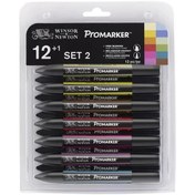 Resim Winsor & Newton Promarker Grafik Kalemi Set 1 12 Li 0290023 