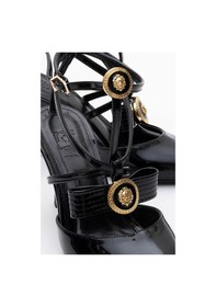 Resim Luvishoes Luvi Shoes Peal Siyah Rugan Kadın Topuklu Ayakkabı Siyah Rgn Siyah 