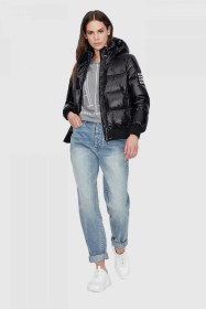 Resim Armani Exchange Armani Kadın Şişme Mont Siyah 