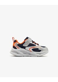 Resim Skechers Meteor-lights Erkek Çocuk Gümüş Işıklı Spor Ayakkabı Gümüş-turuncu 