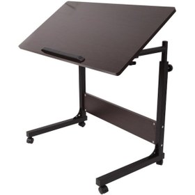 Resim Portatif Eğim Ve Yükseklik Ayarlı Çalışma Sehpası Laptop Masası Siyah 