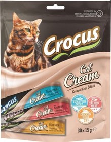 Resim Crocus Karışık Krema Yetişkin Kedi Ödül Maması 30 x 15 G 