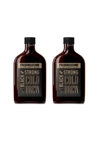 Resim Friendzone Cold Brew Kahve Soğuk Demleme Cam Şişe 2 x 200 ML 