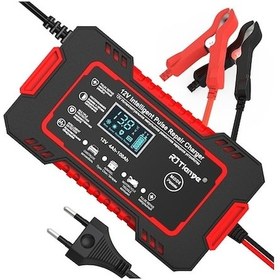 Resim Flybuy Tamir Şarj Şarj Motosiklet Kurşun-asit Evrensel Cihazı Cihazı Araba Akü Akıllı 12v6a Gb 