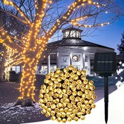 Resim 8 Modlu Güneş Enerjili Dış Mekan Işıklı Zincir, 5M20LED/7M50LED/12M100LED Sokak Dekorasyon Aydınlatması - Düğünler, Doğum Günleri, Partiler, Bahçeler, Noel ve Cadılar Bayramı Süslemeleri için Uygun, 11 Farklı Tatil İçin Kullanılabilir 