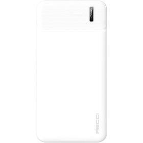 Resim Recci RPB-N16C Ultra İnce Hızlı Şarj Özellikli Led Işık Göstergeli Powerbank 10000mAh Siyah 