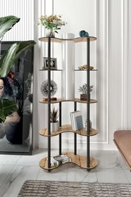 Resim MARİPOSA Lambader Meşe – Doğal Ahşap Görünümlü Gövde, Modern ve Minimalist Tasarım, Geniş Taban Yüzeyi (65x36 cm), 150 cm Yükseklik, E27 Duy Uyumlu, LED Ampul ile Kullanılabilir, Kolay Kurulumlu Dekor 