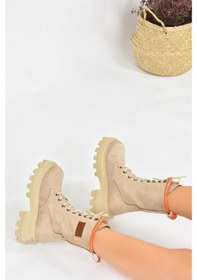 Resim Fox Shoes Vizon Süet Kadın Bot L973916002 