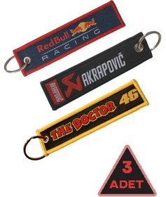 Resim Special Action Karışık 3lü Motorcu Kumaş Anahtarlık Hediyelik Bez Anahtarlık Çanta Aksesuar 