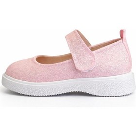 Resim Simli Toz Pembe Ortopedik Kız Babet 