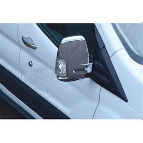 Resim Ford Transit 2014 Sonrası Paslanmaz Krom Ayna Kapağı 2 Parça Abs 