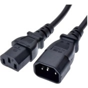 Resim C13 - C14 Soketli 3x1mm. 30cm. Power-güç Kablosu 