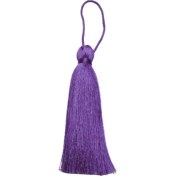 Resim Püskül Tekli 10 cm 1 Adet Eflatun 