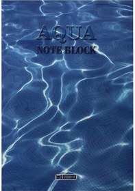 Resim Özgün Aqua 16.5 x 24 Karton Kapak Bloknot 50 Yp. Çizgili - 4 Adet 