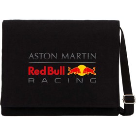 Resim Aston Martin Redbull Racing Siyah Kanvas Postacı Çantası - Siyah 