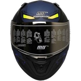Resim Mts Pro Helmets M-801 Snake Full Face Motosiklet Kaskı Mision Blue 