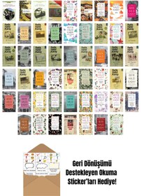 Resim İnkılap Kitabevi Refik Halid Karay 52 Kitap Seti + Okuma Sticker'ları 