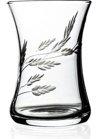 Resim Decocia Nazen 6'lı Çay Bardağı 175 CC Sürgün Desenli Şeffaf 