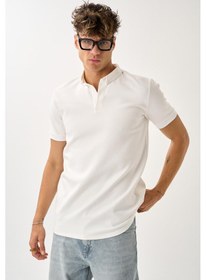 Resim Alexander Gardi Erkek Comfort Fit Polo T-shirt Beyaz 
