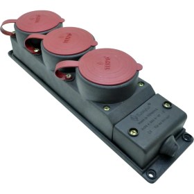 Resim Tenpo Trifaze 3'Lü Kauçuk Grup Priz 