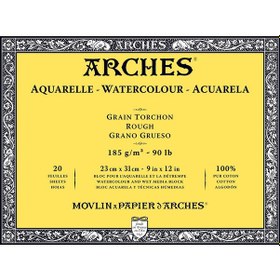 Resim Arches Suluboya Defteri Blok Rough 185 G 23x31 Cm. 20 Yp 