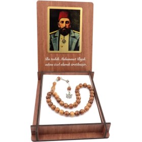 Resim Pigado Kişiye Özel Osmanlı Padişahı 2. Abdulhamid Temalı Kuka Tesbih 