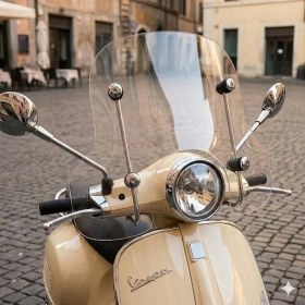 Resim Motoanl Motosiklet Ön Siperlik Camı Vespa Cappucino vb Modellere Uyumlu 3,5 mm Motor Şeffaf Cam 
