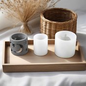 Resim 1 adet Ay ve Yıldız Silikon Tealight Tutucu - Detaylı Kesiklerle Yaratıcı El Yapımı Dekoratif Mum Kalıbı, Ev ve Parti Dekoru İçin İdeal, Parti Dekoru Eşyası | Dekoratif Mum Tutucu | Silikon Malzeme, Ay Dekoru 